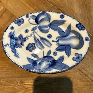Vintage Set of 4 Nantucket Distributing Co Oval China Plates
